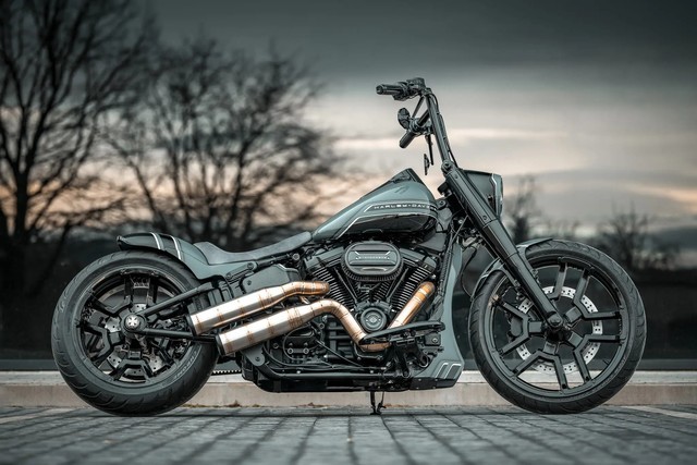 哈雷fatboy改装车最高35万