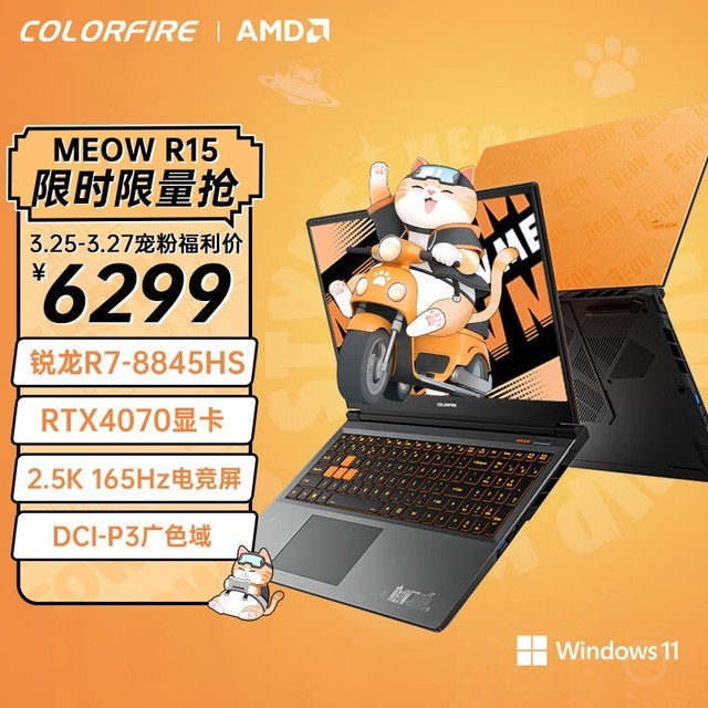 ߲ʺ MEOW R15(R7 8845HS/16GB/512GB/RTX4070)