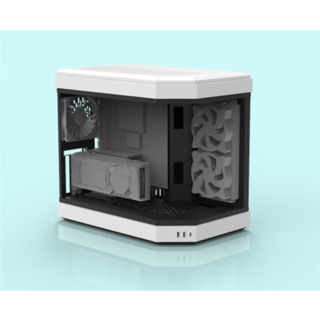 异形atx双360水冷支持40系列显卡黑拼白超酷超好看的全景异性机箱降价