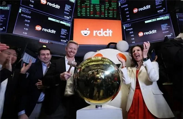 社交论坛网站reddit在美成功上市首日市值达800亿美元