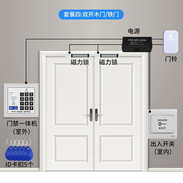 【手慢无】安全、方便、高效 晶品赛福办公室玻璃门电子门禁系统套装仅售411_家电智能家居-中关村在线