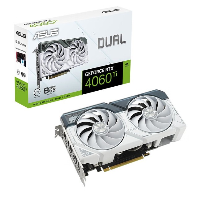 ޡASUS˶ɫDUAL GeForce RTX4060TI-O8G-WHITEԿ3299Ԫ