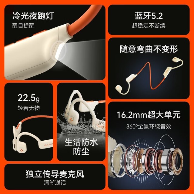 【手慢无】闭眼入!骨传导升级气传导耳机仅售79元