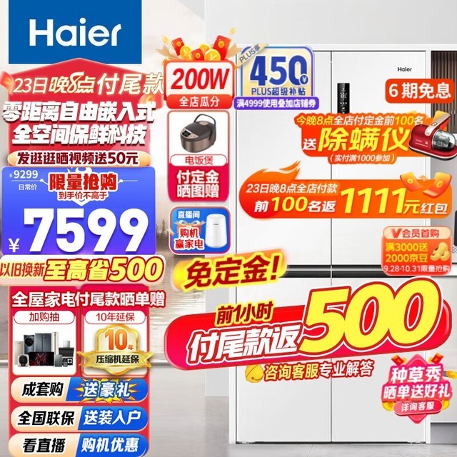 Haier BCD-500WGHTD49W9U1