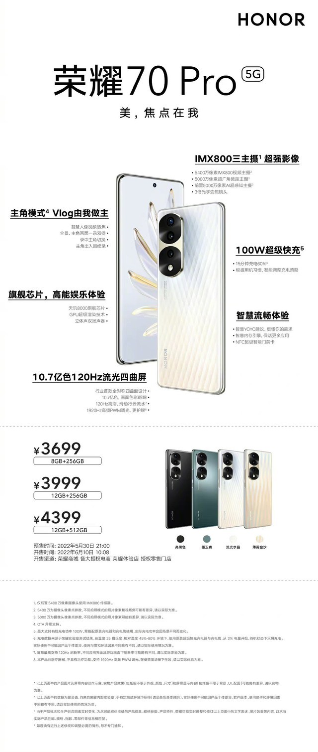 ����8000+IMX800�����㣡��ҫ70 Pro������ʽ���� 