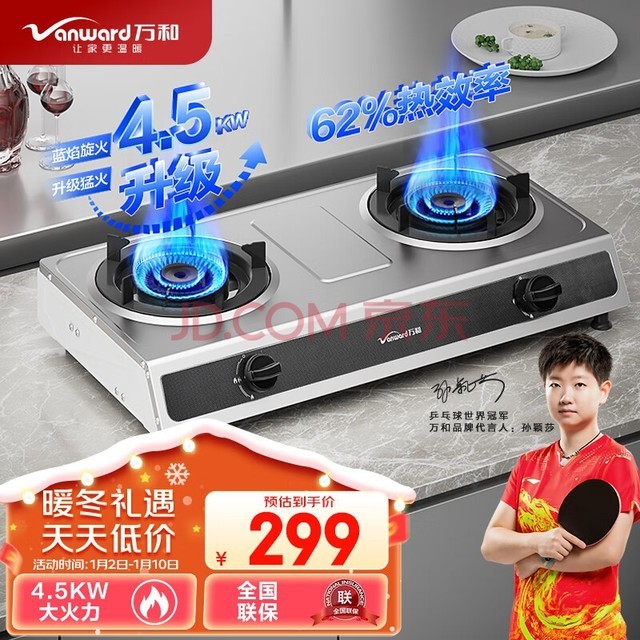 ͣVanwardȼ ̨ʽȼ Һ˫ ú¯ų́ 4.5kW  JZY-D9B28Һ
