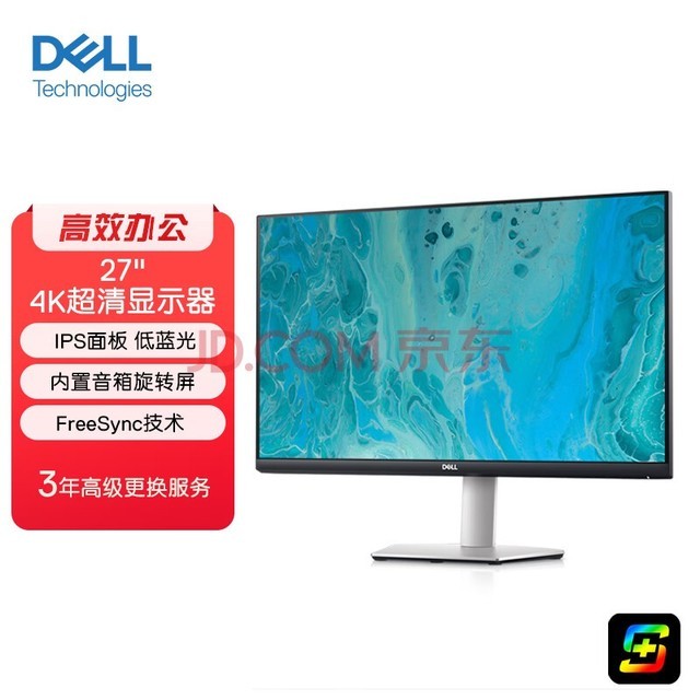 DELL27Ӣ 4Kʾ IPS  ת FreeSync ʾ S2721QS 