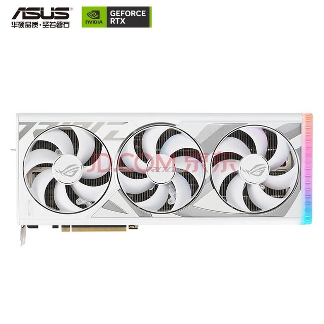 华硕 （ASUS）白色 ROG-STRIX-GeForce RTX 4080-O16G-WHITE 电竞游戏专业显卡