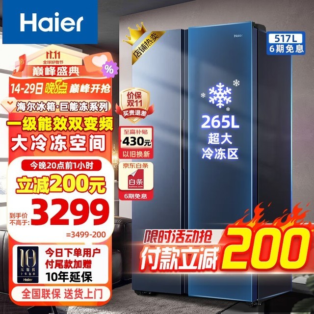 ޡܶϵ˫Ƶ䣺2899Ԫ 265L䶳ռ