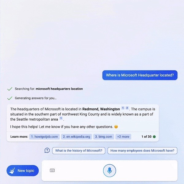 NewBing 已支持语音交流，微软把 Bing Chat 语音引入 Windows