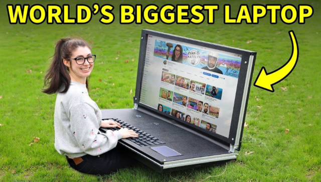 全球最大笔记本曝光：重量45公斤，配备43英寸屏幕