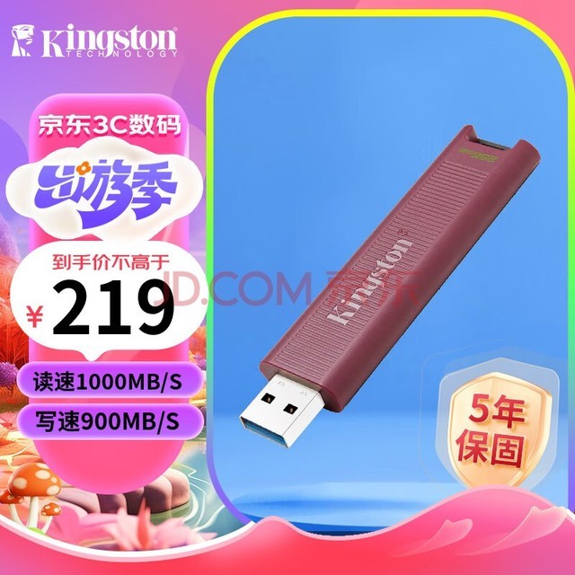 ʿ٣Kingston DTMaxٹ̬U USB3.2 ֻU 256GBUSB3.2 ح1000MB/S