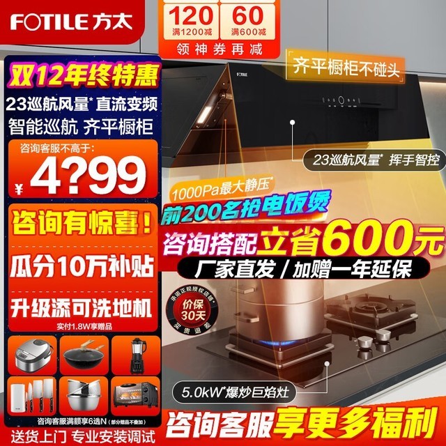 FOTILE̫JCD10TB+TH29B̻װ23ѲƵܻǿؼòʽ+5kWͻȼ JCD10TB+TH29BעԴ