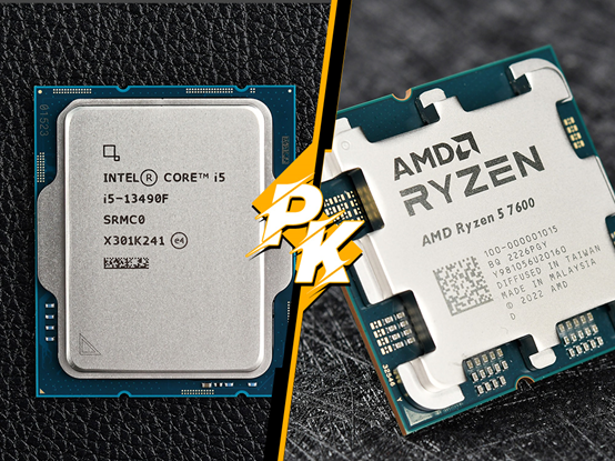锐龙5 7600游戏对比酷睿i5-13490F 能超频的AMD性能更强