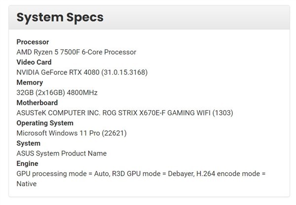 神秘的AMD锐龙5 7500F首次曝光