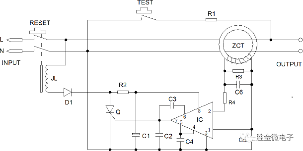 ac型漏電保護器無論何種類型,基本原理都是對穿過零序互感器的零火線