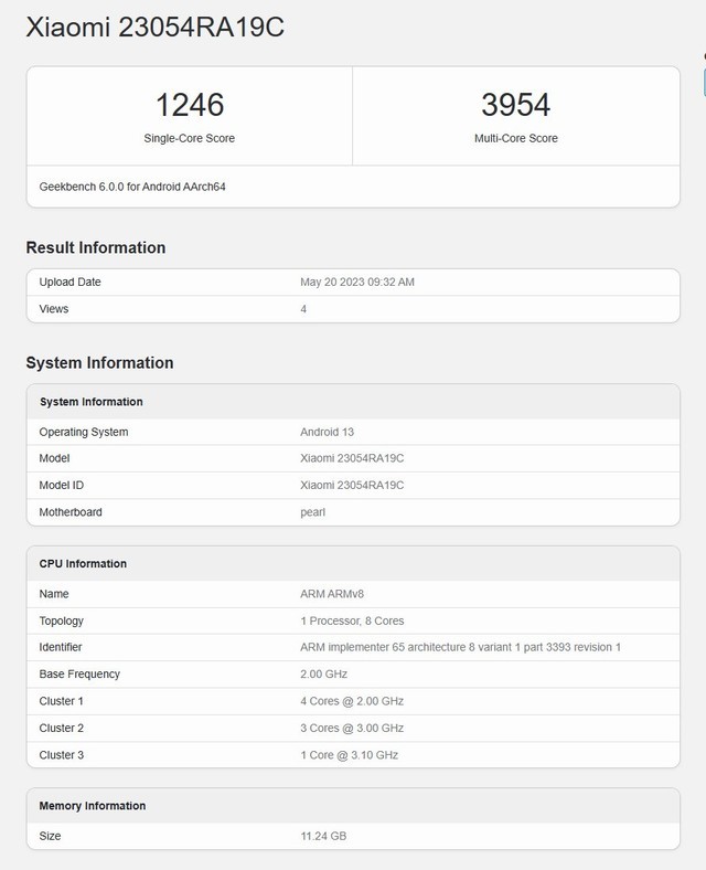 Civi 3ͬ8200оƬС»Geekbench