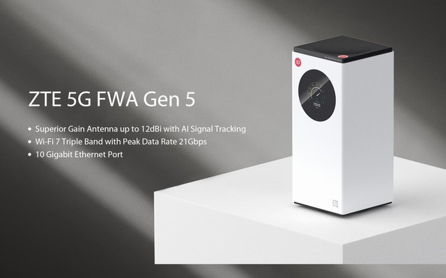 聚焦绿色智能安全 中兴于巴塞展发布第五代FWA产品