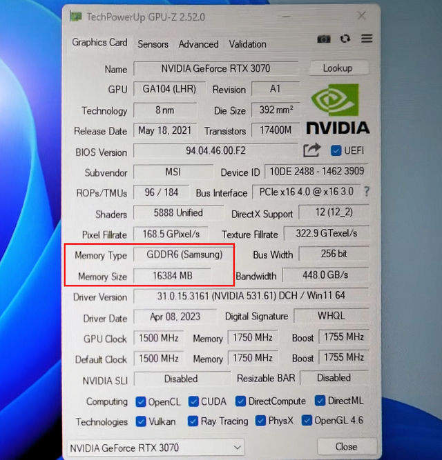 ħ16GB RTX 3070 8GB VRAM Կ