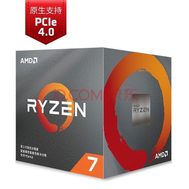 AMD 7 3800X  (r7)7nm 816߳ 3.9GHz 105W AM4ӿ װCPU
