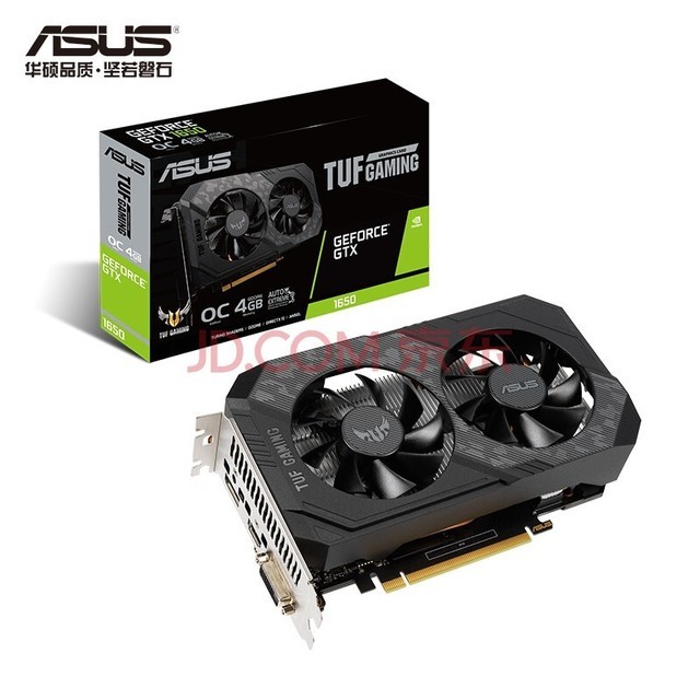 华硕 ASUS TUF GeForce GTX1650-O4GD6-P-GAMING  GDDR6 4G电竞游戏显卡