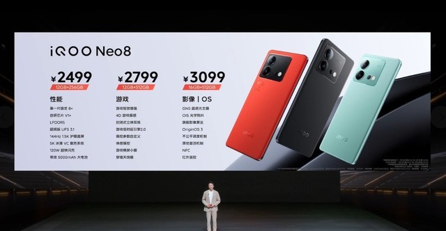2299元起！iQOO Neo8系列新机正式发布