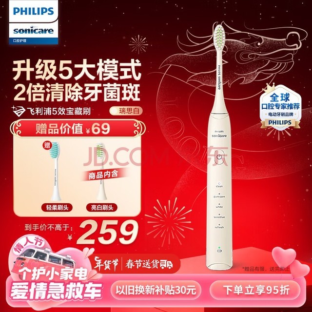֣PHILIPS綯ˢ¿  ˽Ů/ëˢͷ5Чˢ ˹HX2471/03