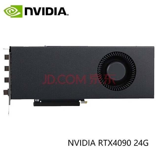 英伟达（NVIDIA）RTX30系列4070ti 4080S 4090涡轮系列 原厂公版 深度学习计算GPU运算加速专业独立显卡 RTX 4090 24G 涡轮版