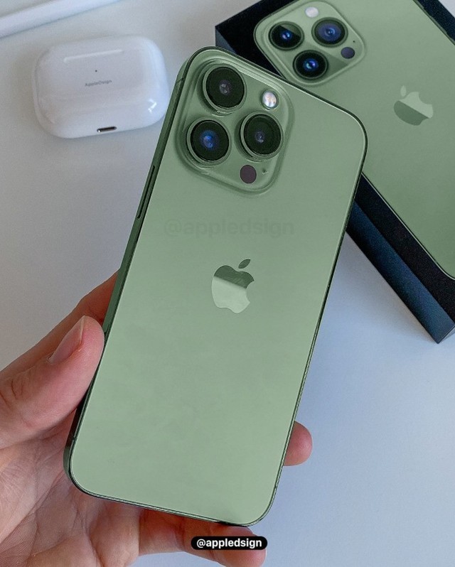 iphone13系列苍岭绿颜色真机曝光好看吗