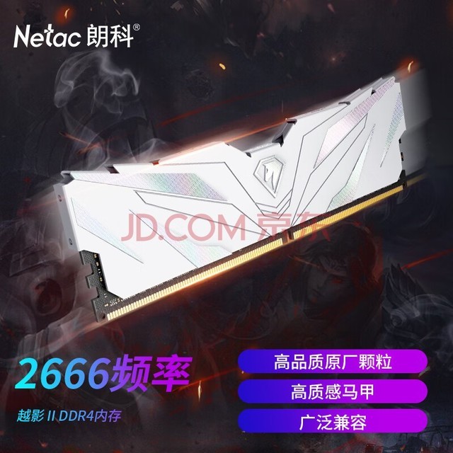 ʿƣNetac16GB DDR4 2666 ̨ʽڴ ԽӰIIϵ 羺-ѡ(C19)ɫ