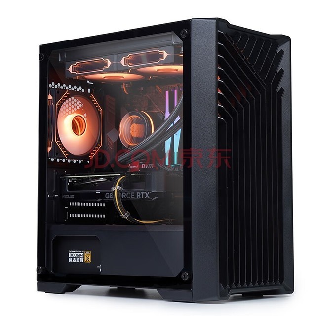  Play Home Organ Black Computer Case Desktop Matx Small Case Glass Side Penetrating/Support 240 Water Cooling/Backline/USB3.0/Independent Power Compartment/Dust proof and easy to clean