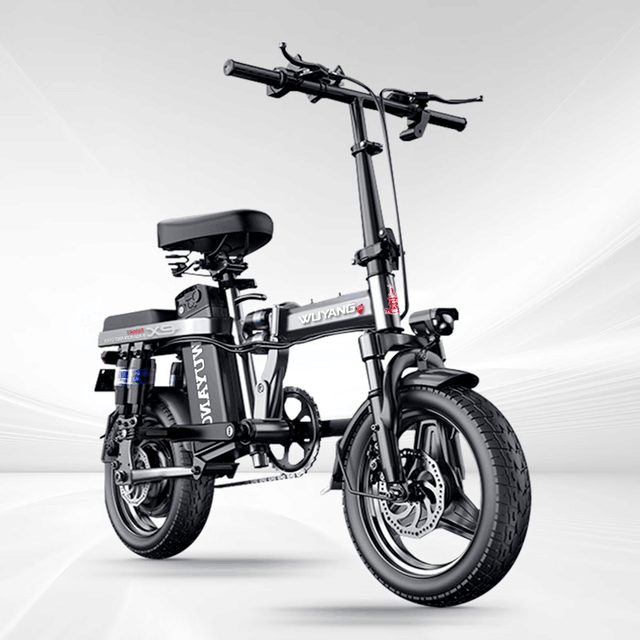 【手慢无】五羊3C认证折叠电动自行车成人代步代驾通用电动车1399到手