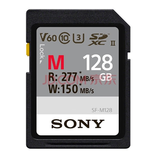 ᣨSONY128GB SD洢 SF-M128/T2 Mϵ ڴ濨 U3 C10 V60 UHS-IIٸߴ277MB/s