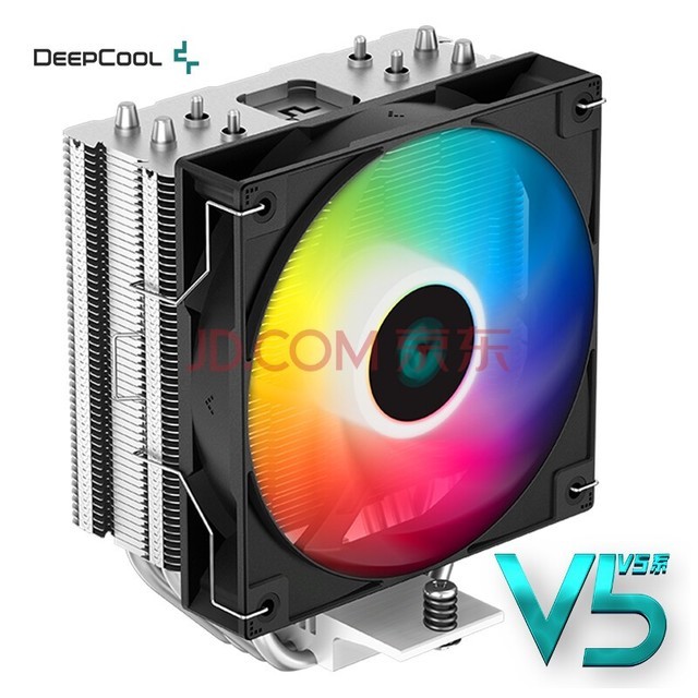 九州风神(DEEPCOOL)玄冰400V5ARGB CPU散热器(支持12/13代/AM4/AM5/4热管/幻彩风扇/附带硅脂)