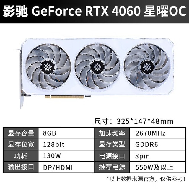ޡӰ GeForce RTX 4060 OC Կּ2699Ԫ
