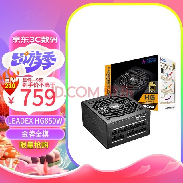 SUPER FLOWER 850W LEADEX HG850W ԵԴ ȫģ ¿ģʽ 12VHPWR֧4080Կ