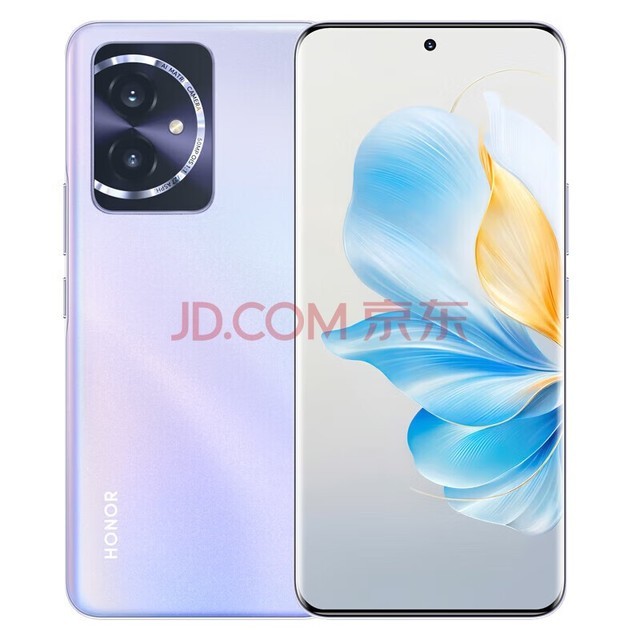 荣耀100 单反级主摄 荣耀绿洲护眼屏 第三代骁龙7移动平台 立体声双扬声器 莫奈紫 16GB+256GB