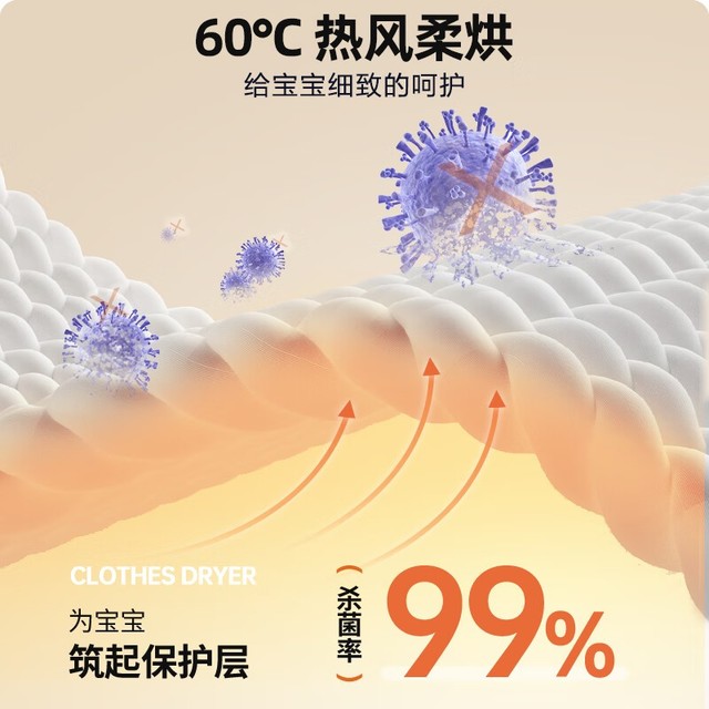 【手慢无】年轻人必备神器!小熊475L智能干衣机历史低价139元