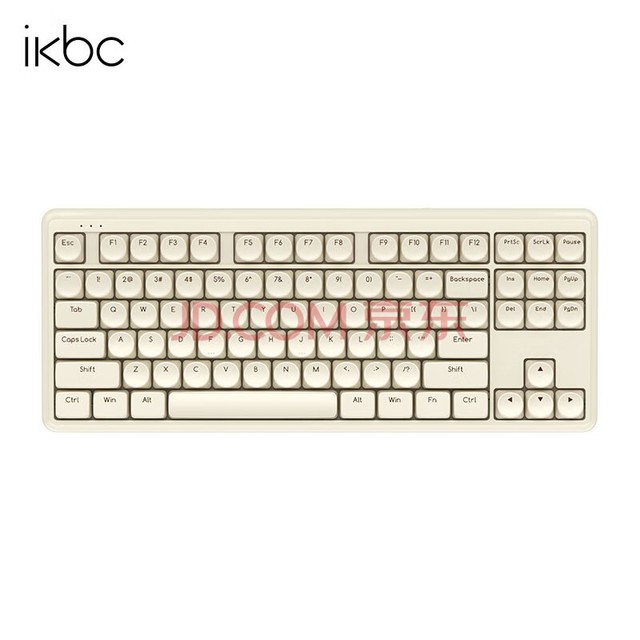 ikbc S300浅咖87键 无线键盘 蓝牙键盘 键盘无线  办公键盘 电脑键盘 红轴键盘