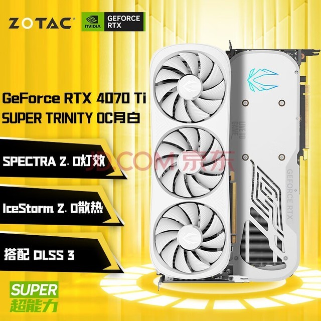 ̩ZOTACԿ GeForce RTX 4070 Ti SUPER - 16GBԿTRNITY OC °/OCϷ̨ʽԿDLSS3 RTX 4070Ti SUPER 16G OC°