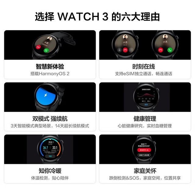 【手慢无】华为watch3 Pro智能手表真香价1319元 智能穿戴导购 中关村在线