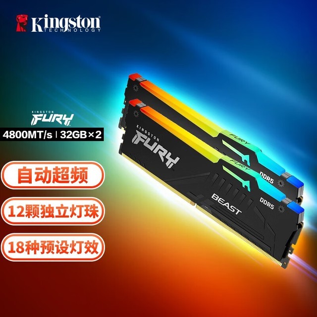 ʿ FURY BeastҰ RGB DDR5 4800 64GB232GB