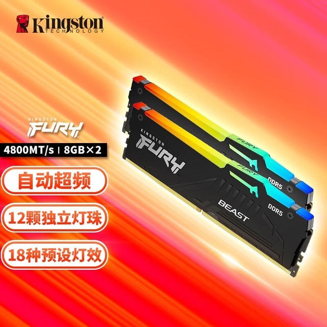 ʿ FURY BeastҰ RGB DDR5 4800 16GB28GB