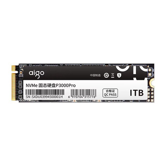 ޡʱaigoP3000 Pro NVMe M.2̬Ӳ1TB(PCI-E3.0)ּ369Ԫ