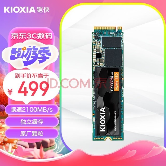 Kioxia1TB SSD̬Ӳ NVMe M.2ӿ EXCERIA G2 RC20ϵ