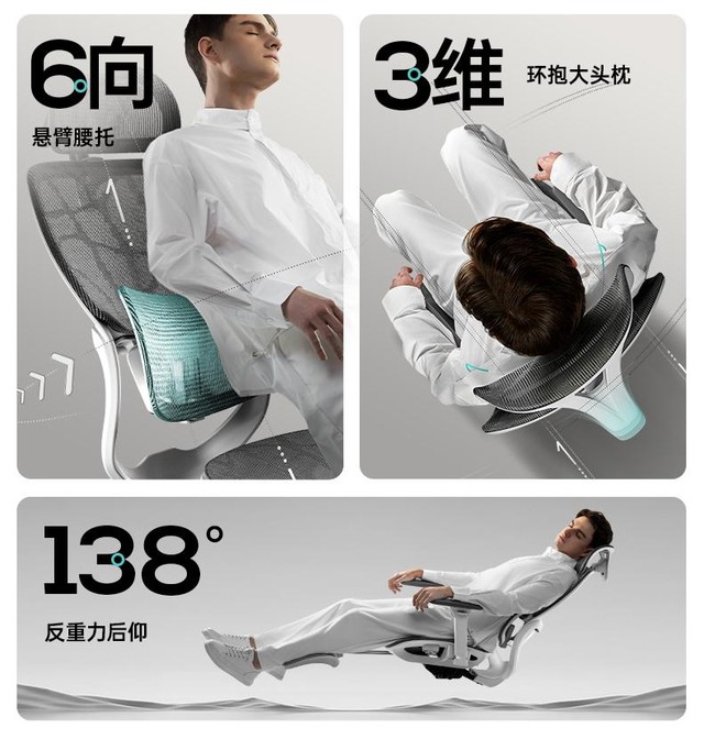 黑白调E系列打造真正适合久坐办公的人体工学椅
