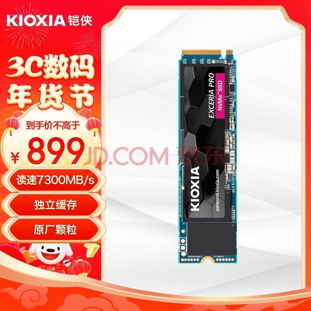 铠侠（Kioxia）2TB SSD固态硬盘 NVMe M.2接口 EXCERIA Pro  SE10 极至超速系列（PCIe 4.0 产品）