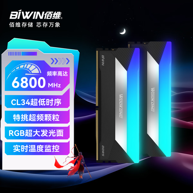 ޡBIWIN DDR5 6800ڴ1649Ԫ