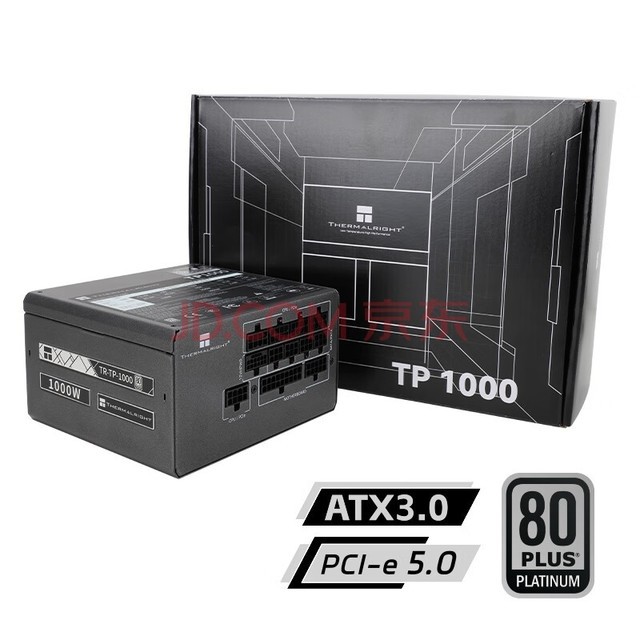 Thermalright()  1000W TR-TP1000 ATX3.0Դ ׽ȫģ ԭPCIE5.0 ȫϵ 14CMС