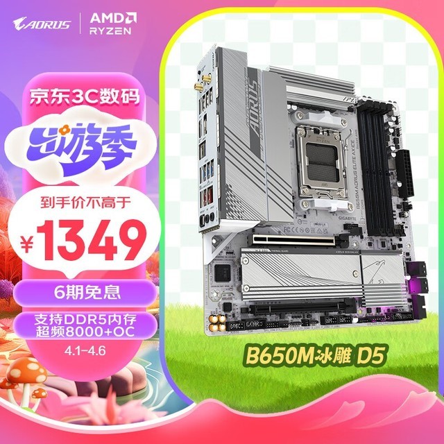 ޡB650M AORUS ELITE AX ICE 1339ԪЧɢȡḻӿ